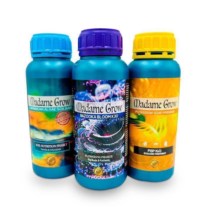 Kit Engrais Organique MADAME GROW Floraison - 7 Produits - 100% Naturel