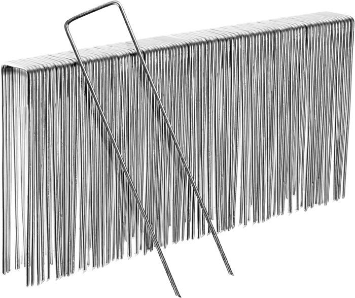 Lot De 200 Agrafes En Acier Galvanisé Pour Toile De Paillage, Bâche, Grillage - 15 Cm - 4