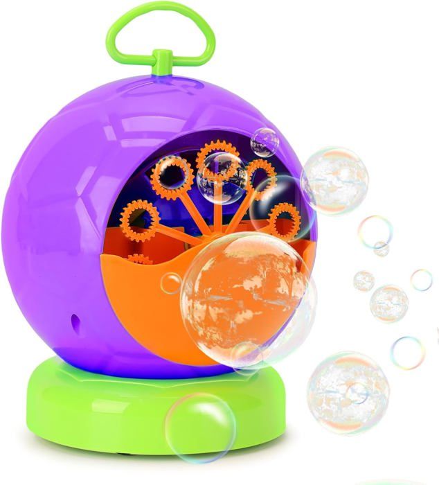 Machine à bulles pour enfants - Machine à bulles rechargeable en forme de tournesol