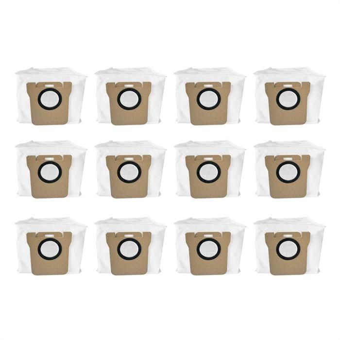 5 Sacs à poussière compatibles pour Xiaomi X20 / X20 Max / X20 Pro / X10 / X10 Plus, pour Dreame L10 L10s L20 L30 Ultra, pour JONR P20 PRO accessoires, 5 sacs pour aspirateur