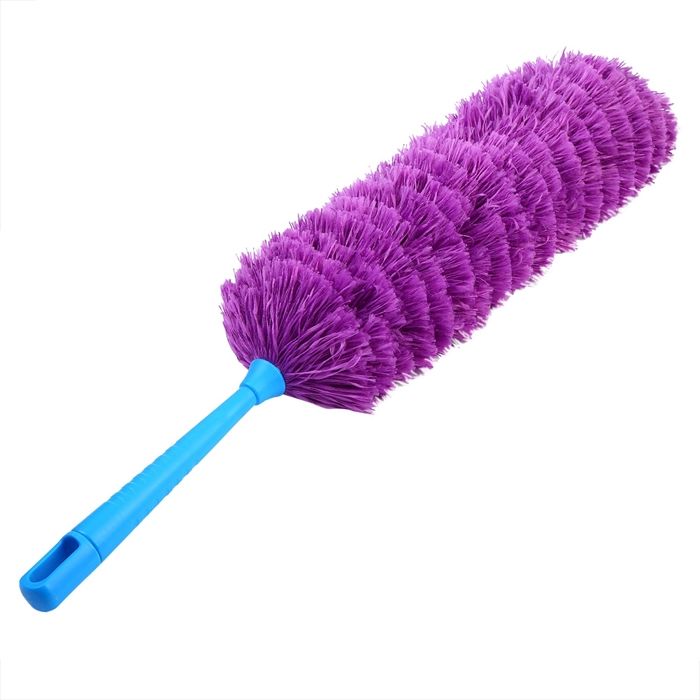 Chiffon de nettoyage lavable et antistatique en microfibre douce pour meubles de maison et de voiture (violet)