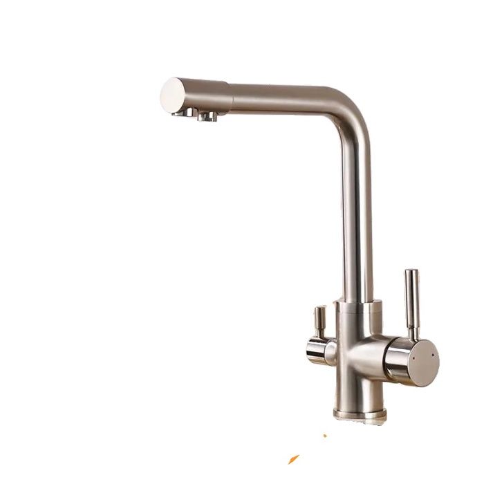 Robinet De Cuisine à Pont En Laiton - Finition Cuivre - Vintage