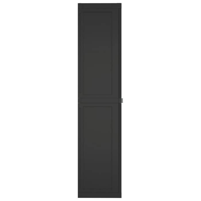Promotion mai * Armoire/Casier de rangement - dextérieur noir 65x37x165 cm PP EU8023364205