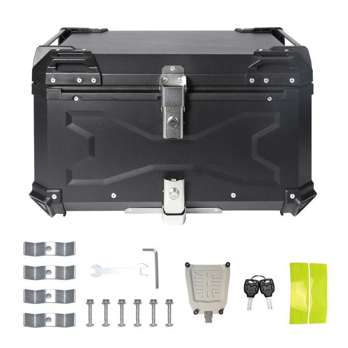 45L 57L Boîte De Rangement Arrière De Moto En ABS épais étanche Avec Serrure De Sécurité