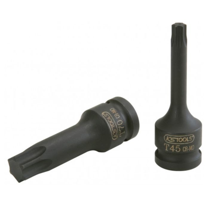 KS Tools 911.4425 – Douille Torx Longue 1/2" E12, Chromée Vanadium, Pour Usage Manuel, Garantie à Vie