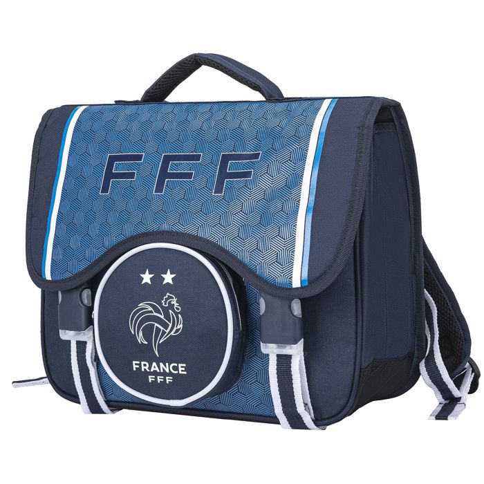 Trousse Scolaire Officielle Équipe De France De Football - Double Compartiment FFF 2 Étoiles Champions Du Monde