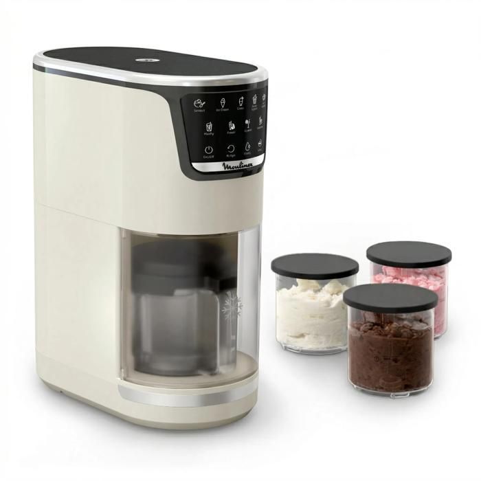 Machine À Glaces Moulinex Dolci MJ602AF0 – 10 Programmes, 1,4 L, 600 W - vue 4