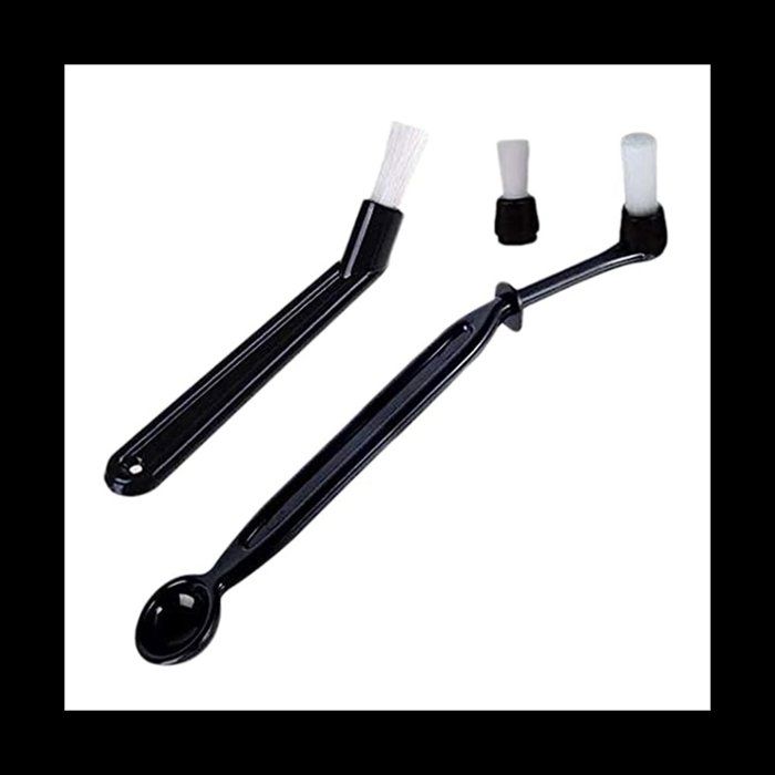 Ensemble de Brosses de Nettoyage pour Machine à Café 3 Brosses de Nettoyage pour avec Outil CuillèRe