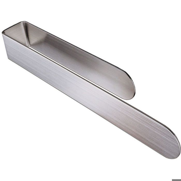 Porte-serviettes adhésif 20 cm sans perçage petite étagère de salle de bain acier inoxydable argenté
