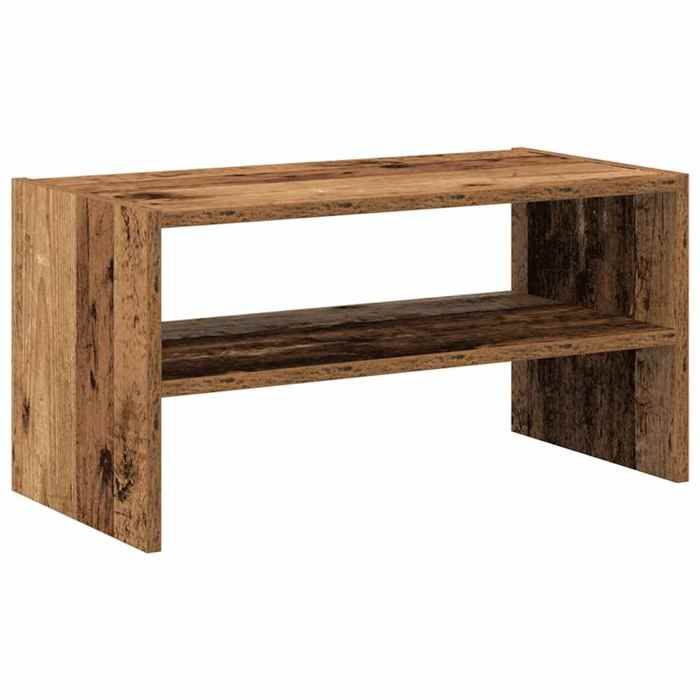 Moderne Étagère à chaussures empilable vieux bois 60x30x30 5 cm Etagères & casiers à chaussures @EU62379