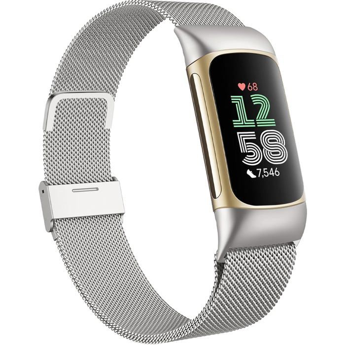 Bracelet en métal pour Fitbit Charge 6 - Compatible avec Fitbit Charge 6 - Acier inoxydable