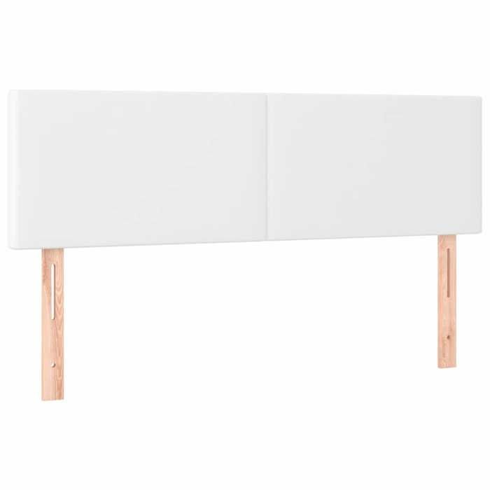 Têtes de lit Similicuir - Polyester - Réglable - Chambre - Blanc - 144x5x78/88 cm - V2