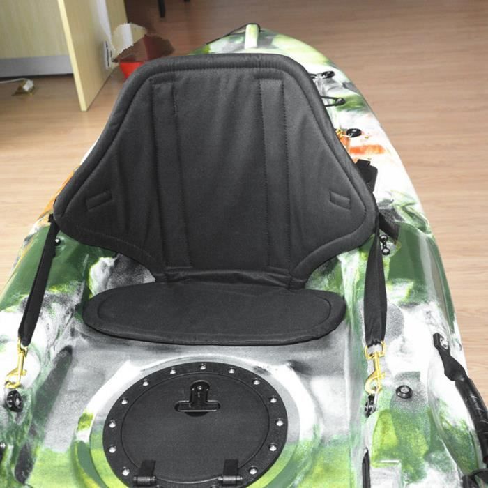 Siège Kayak Rembourré Amovible - Universel, Dossier Réglable, Poche De Rangement