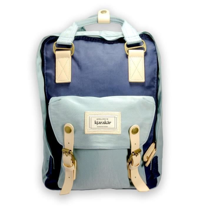 Kjarak r vintage sac a dos scolaire bookbag meilleur sac d ordinateur portable weekender sacoche G5RFJ Cdiscount Bagagerie Maroquinerie