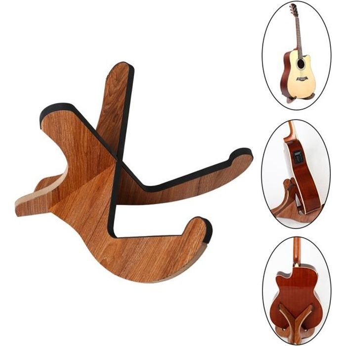 Support de guitare Support de guitare universel en bois, support pour  instruments à cordes, style X-Frame - Cdiscount Instruments de musique