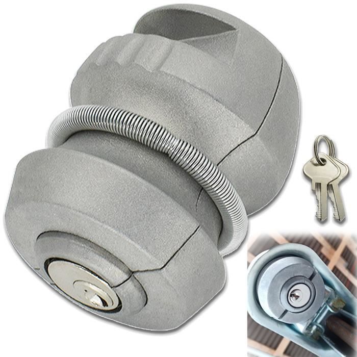 Lot De 2 Serrures à Douille Pour Attelage Remorque - Compatible Alko AK7/AK10, Winterhoff, Albe, SPP, Antivol Avec Clés