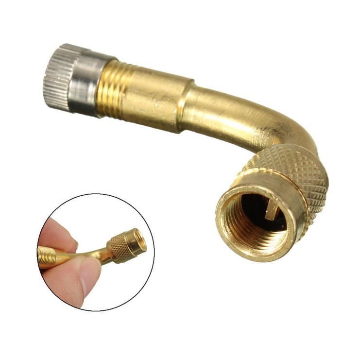 Extensions De Valve De Pneu 19mm - Lot De 2, En Cuivre, Pour Voiture, Moto, VTT, Facilite Le Gonflage