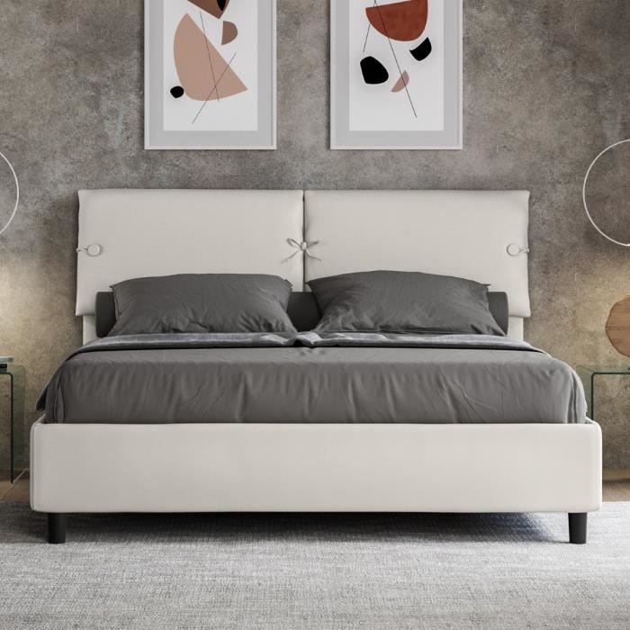 Lit dormeur - Sans sommier - Blanc Lit dormeur - Sans sommier - Blanc