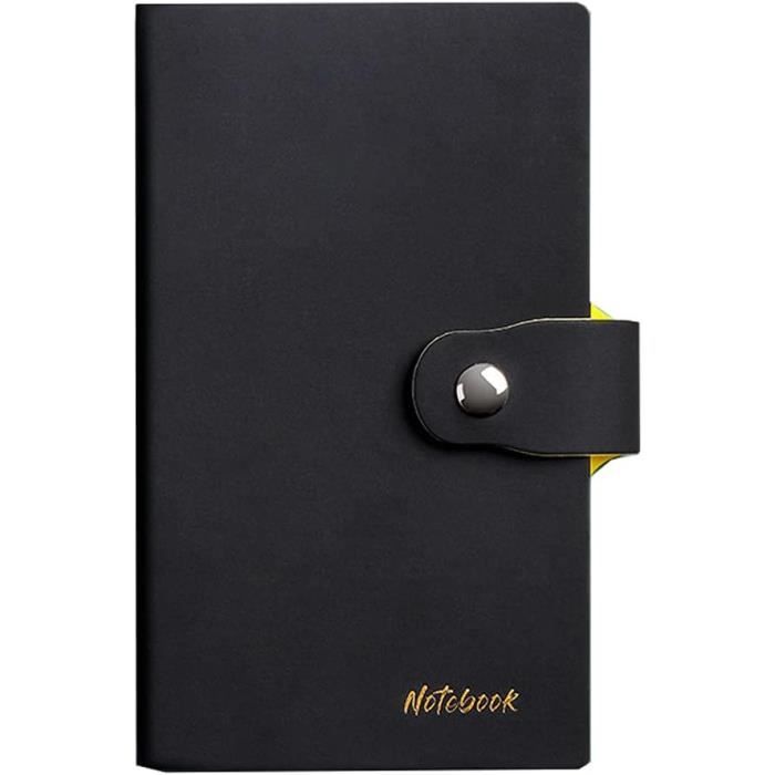 Bloc-notes OSCO En Simili Cuir Noir - 700 Feuilles 90x90 Mm - Élégant Et Pratique Pour Bureau