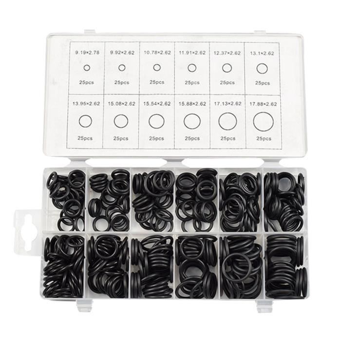 419pcs Coffret joint torique caoutchouc assortiment plomberie métrique Oring