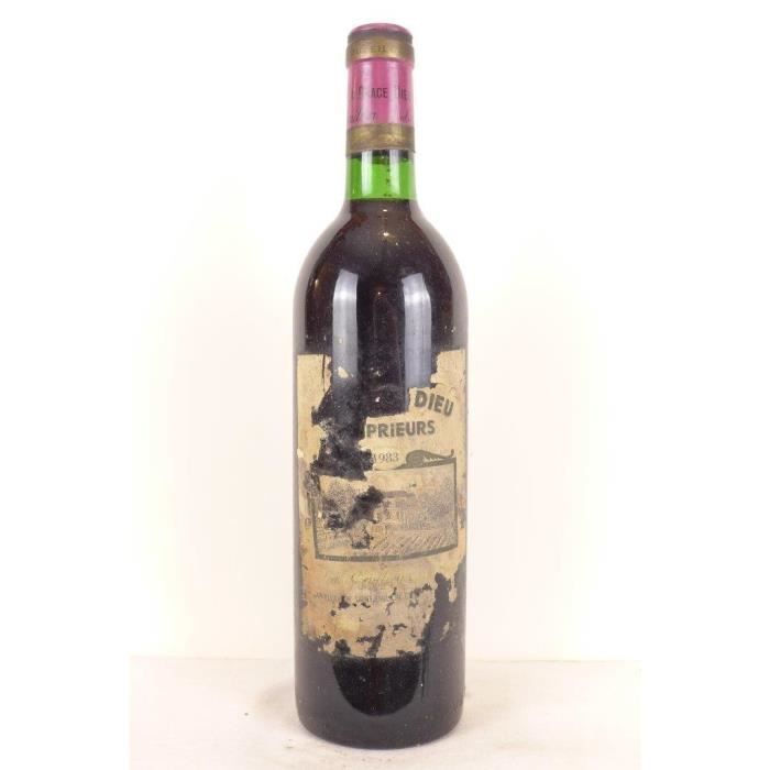 Saintémilion château la grace dieu des prieurs rouge 1983 bordeaux La cave Cdiscount