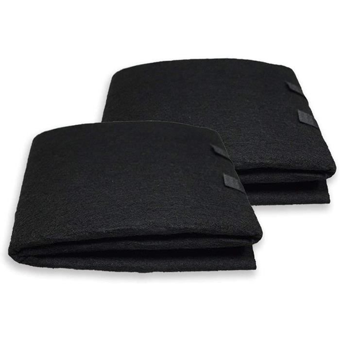Lot de 2 filtres à charbon découpés pour filtre à air - 40,6 x 121,9 cm