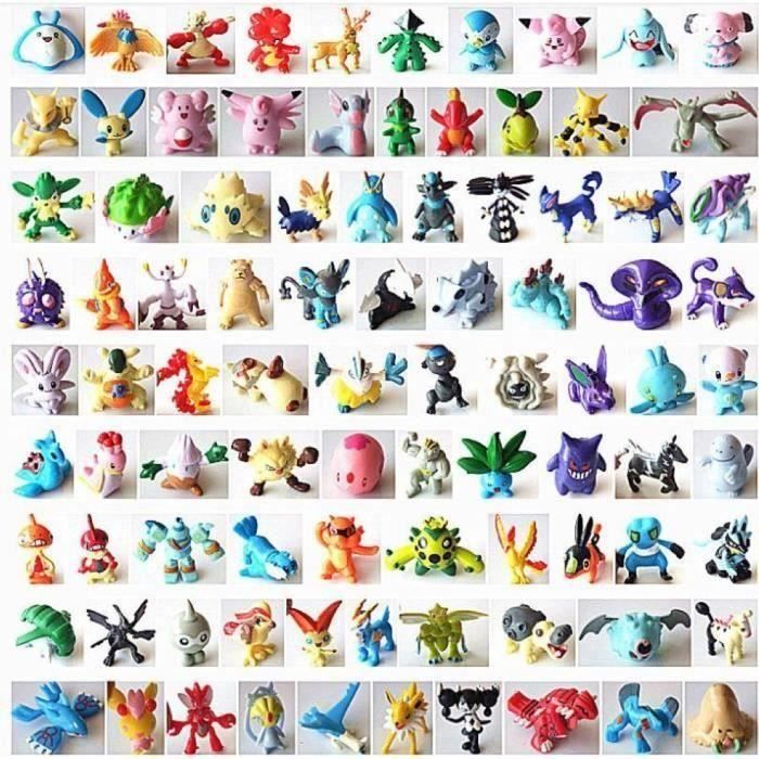 Lot de 144 Pièces Pokémon Figurine Poké Jouet Aléatoires - Cdiscount Jeux -  Jouets