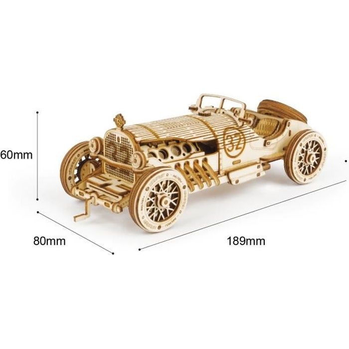 Maquette en bois - Voiture de course - 220 pièces - ROBOTIME - A monter  soi-même - Enfant