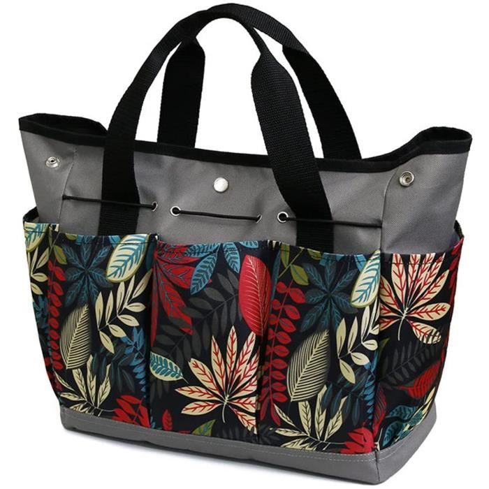 Sac De Jardinage Gris Liummrcy - Tissu Oxford, Multiples Poches - Pour Outils De Jardin