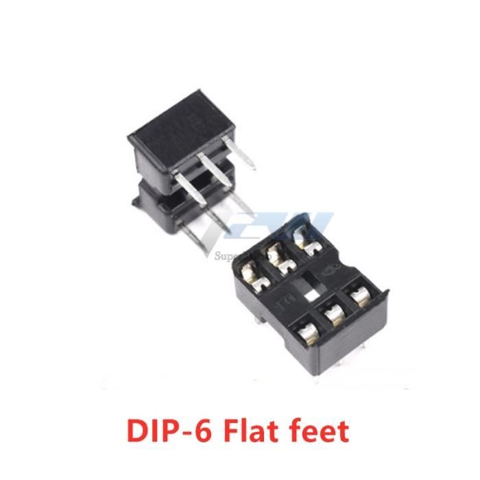 Lot De 4 Douilles DIP 40 Pins 2.54mm - Connecteurs Pour Circuits Intégrés, Neufs Sous Blister