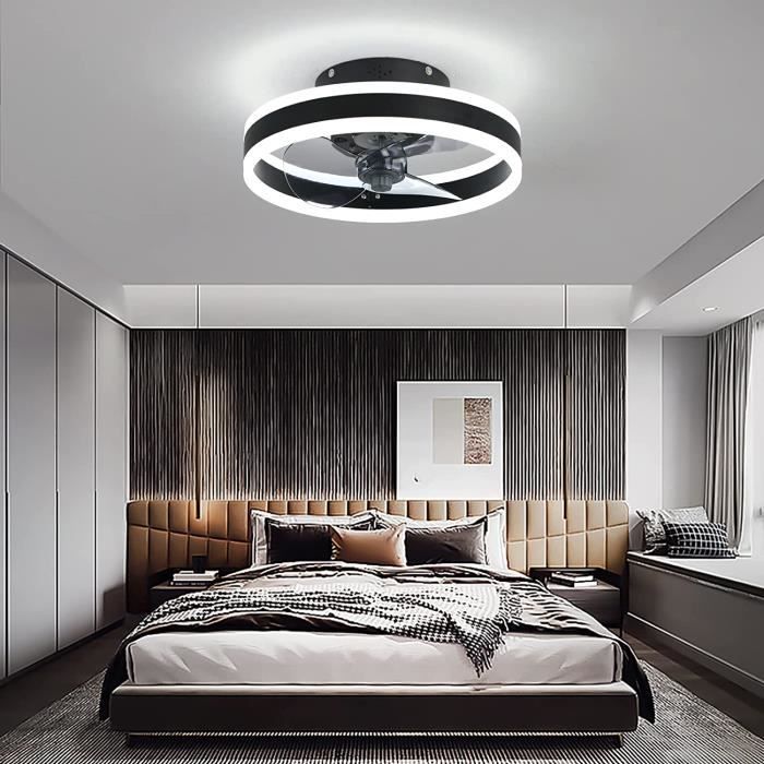 80W Ventilateur de plafond Timer LED Lampe de ventilateur avec