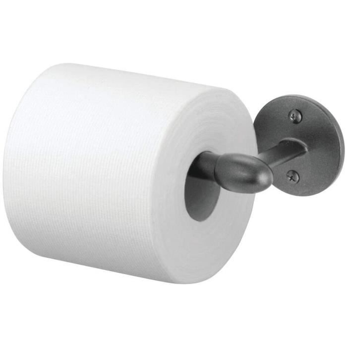 Porte papier wc mural - dérouleur papier toilette avec tablette -  installation facile sans perçage - acier inoxydable - accessoire toilettes  salle de OH72271 - Conforama