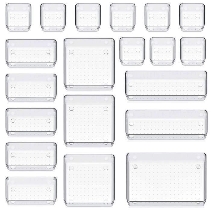 16 Pièces Separateur Tiroirs Organisateur De Tiroir Réglables Rangement