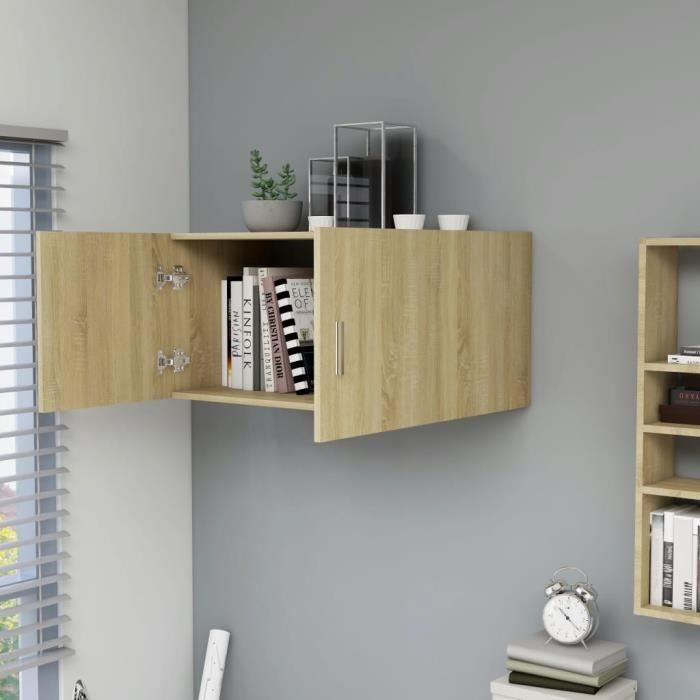 Armoire murale Colonne salle de bain - Meuble de salle de bain Chêne sonoma 80x39x40 cm Aggloméré