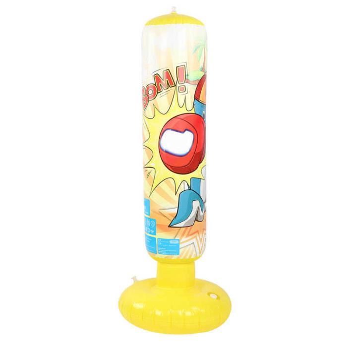 Cible De Boxe Gonflable PVC - Motif Arc-en-ciel, 45x45x9,5 Cm - Pour Entraînement Fitness, Défoulement à La Maison
