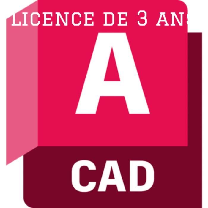 Logiciels – Autodesk – Autocad – Licence de 3 ans – Windows 10 – Version à télécharger
