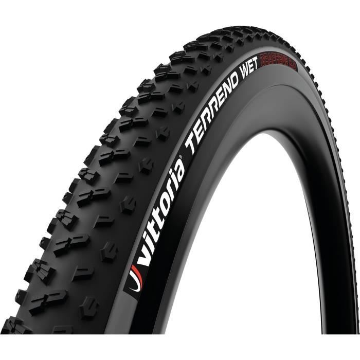 Pneu vélo GRAVEL VITTORIA TERRENO WET 700x33C Noir anthracite TUBELESS READY