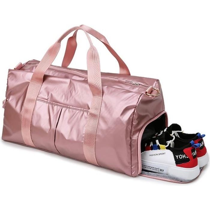 Sac de sport élégant avec chaussures et compartiment humide pour fitness  sport