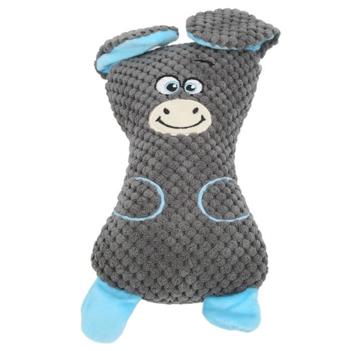 Dilwe jouet à mâcher pour chien en peluche Jouet en peluche pour chien jouet à mâcher interactif doux et résistant aux morsures