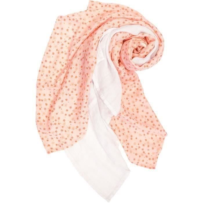 Lot de 3 langes imprimé Poème et uni - Rose - 60 x 60 cm