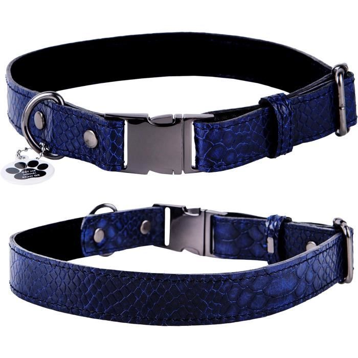 Collier En Cuir Souple Pour Lévrier Avec Étiquette Id Qr Pour Whippet Lévrier Italien Saluki