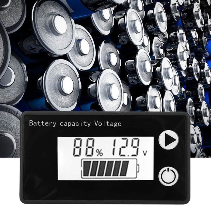Blanc - Voltmètre De Batterie DC 8V 100V, Indicateur De Capacité