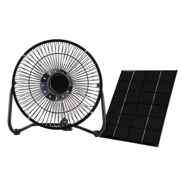 YHUEGH 30W 12V ventilateur d'extraction solaire extracteur d'air  ventilateur panneau solaire alimenté double ventilateur pour chien poulet  maison