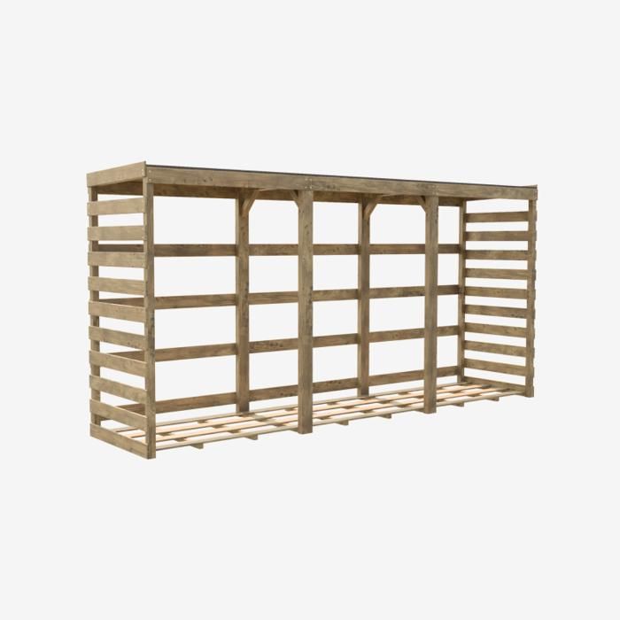 ABRI BUCHES BOIS XXL 356X82X174CM
