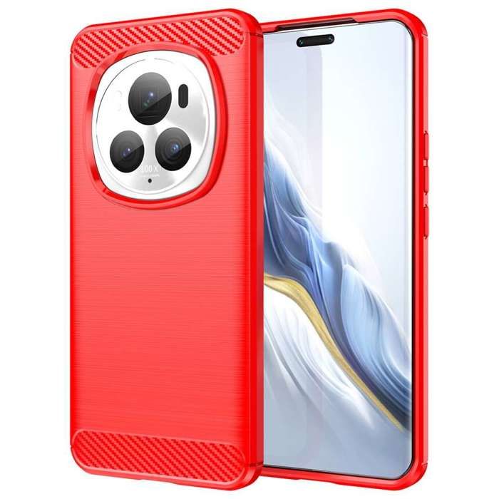 Coque De Protection Carbone Pour Honor Magic 6 Lite / 6 Pro / 5 Lite - TPU Anti-choc - Noir