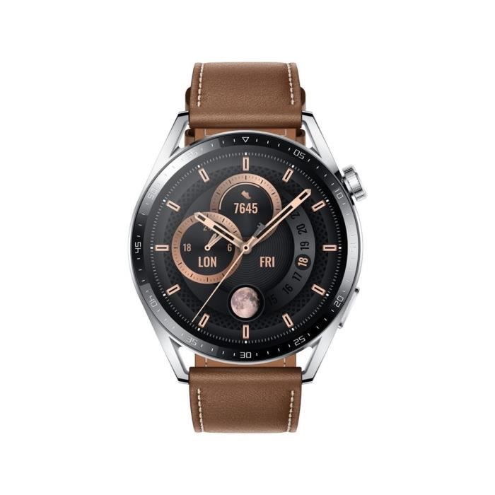 HUAWEI Watch 3 GT - Edition Classic Marron - Montre connectée - 46 mm