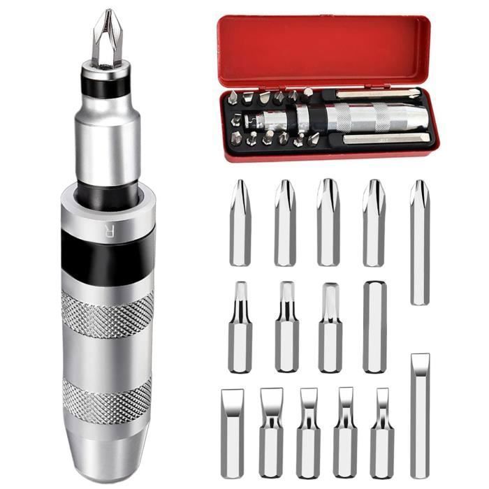 CODIRATO Lot De 8 Embouts Tournevis Torx Magnétiques - Acier S2, 1.5 à 8mm