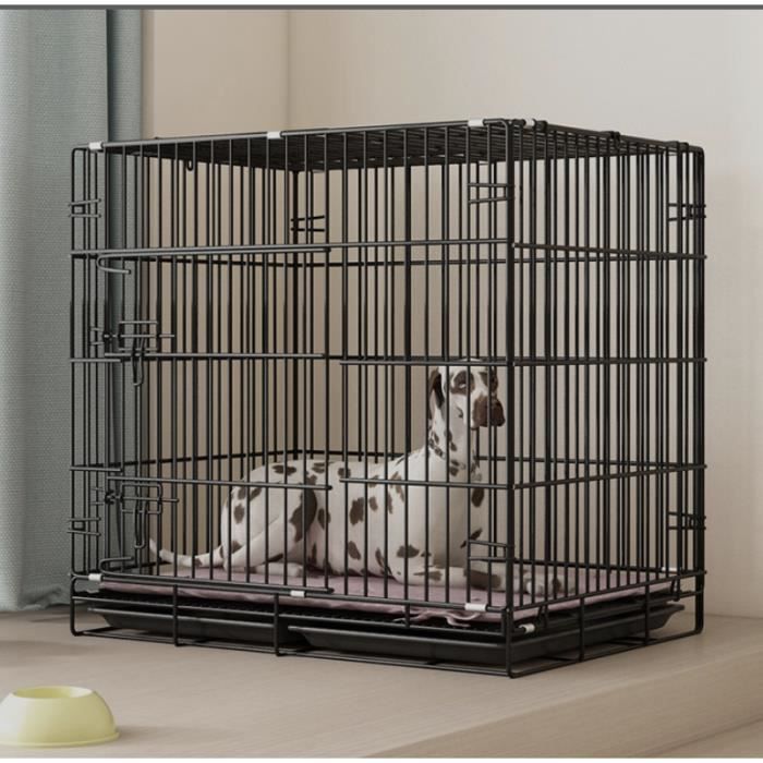 Cage Chien Qualite Cage pour Chien 115 x 83 x 77 cm Pliable et Transportable avec Poignées et