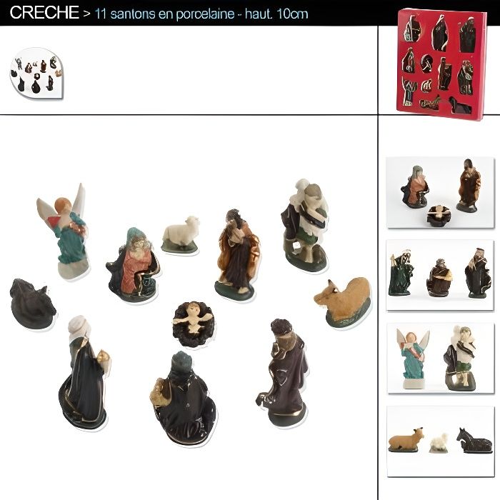 Lot de maisons 15/ x 10/ x 11,5/ cm pour cr/èche
