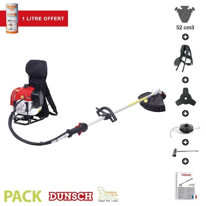 Pack huile + débroussailleuse à dos 51,7 cm3 coupe 42cm LEA 27518D